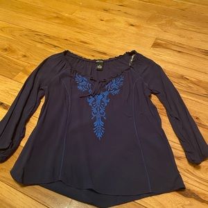 Navy blue blouse